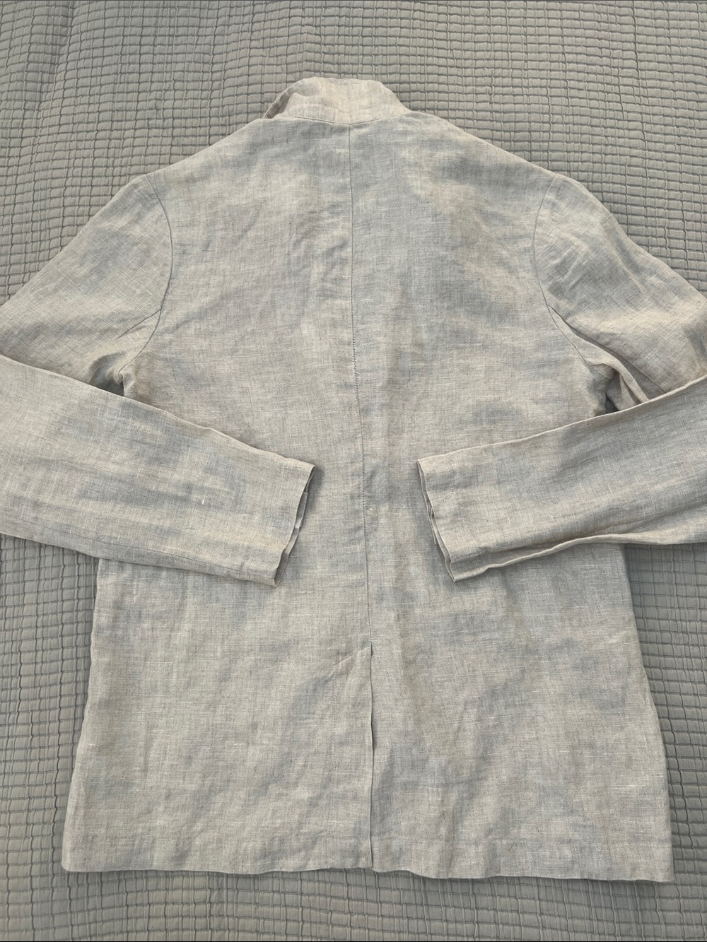 Faherty Women's tan Linen Blazer Jacket - Casual Tailored Style Small - Picture 5 of 5